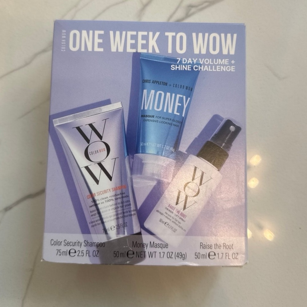 Color Wow Travel Set - Hair Mask, Shampoo, Styling Spray